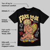 Quai 54 x Tour Yellow Black 1s DopeSkill T-Shirt False Love Graphic