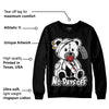 "Black/White" 1s DopeSkill Sweatshirt Hurt Bear Graphic