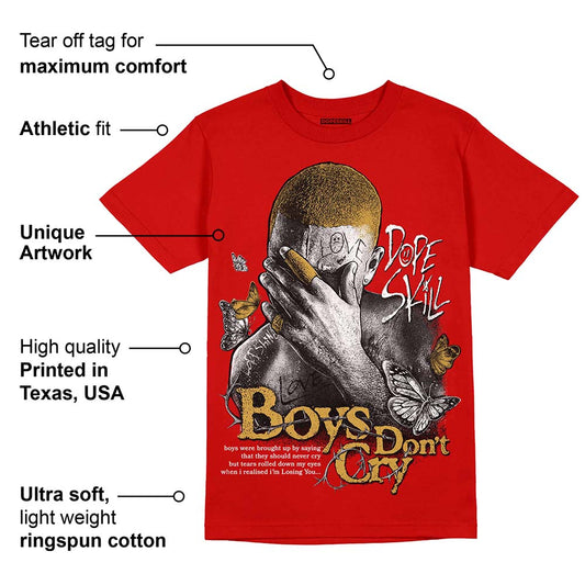 Red Collection DopeSkill Red T-shirt Boys Don't Cry Graphic