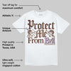 Harris Tweed x Sesame/Violet Mist Dunk DopeSkill T-Shirt Protect Me From Evil Graphic