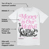 Orchid 4s DopeSkill T-Shirt Money Is Our Motive Typo Graphic