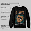 Samba Leopard Pack Collegiate Green DopeSkill Sweatshirt Crying Heart Graphic