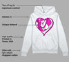 Dunk Low Active Fuchsia DopeSkill Hoodie Sweatshirt Heart AJ 1 Graphic