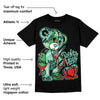 Green Glow 1s DopeSkill T-Shirt Broken Heart Graphic