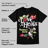 Luminous Green 5s DopeSkill T-Shirt New Love Heals Graphic