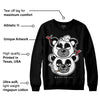 "Black/White" 1s DopeSkill Sweatshirt New Double Bear Graphic