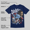 Midnight Navy 1s DopeSkill Navy T-shirt Stressless Graphic