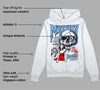 Powder Blue 9s DopeSkill Hoodie Sweatshirt Mystery Ghostly Grasp Graphic