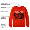 Red Foam Runner DopeSkill Vermillion Red Sweatshirt Queen Graphic