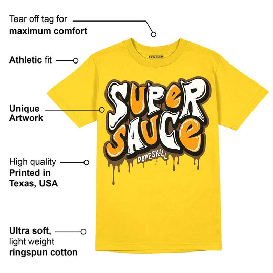 Yellow Ochre 6s DopeSkill Yellow T-shirt Super Sauce Graphic