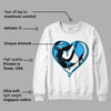 University Blue Toe 1s DopeSkill Sweatshirt Heart AJ 1 Graphic