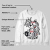 White Cement 4s DopeSkill Sweatshirt Smile Through The Pain Graphic