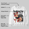 Black Cat 3s DopeSkill Sweatshirt Looking For Love Graphic