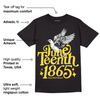 Yellow Snakeskin 11s DopeSkill T-Shirt Juneteenth 1865 Graphic