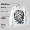 Military Blue 4s DopeSkill Sweatshirt Money Longer Graphic