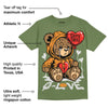 Olive 5s DopeSkill Olive T-shirt Broken Bear Graphic