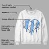 Powder Blue 9s DopeSkill Sweatshirt Slime Drip Heart Graphic