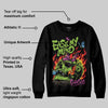 Neon Green Collection DopeSkill Sweatshirt Ease My Mind Graphic