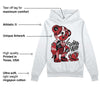 Red Taxi 12s DopeSkill Hoodie Sweatshirt Broken Heart Graphic