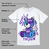 Dunk Purple Championship Court White DopeSkill T-Shirt Smile Through The Pain Graphic