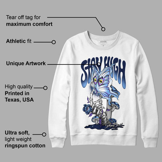 Midnight Navy 5s DopeSkill Sweatshirt Stay High Graphic