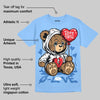 Knu Stack Vintage Satin Dream Blue DopeSkill Blue T-shirt Broken Bear Graphic