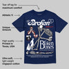 Midnight Navy 1s DopeSkill Navy T-shirt Broken Bones Graphic