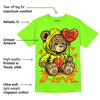 Neon Green Collection DopeSkill Neon Green T-shirt Broken Bear Graphic