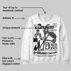 Black Cat 3s DopeSkill Sweatshirt Broken Bones Graphic