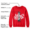 Red Thunder 4s DopeSkill Red Sweatshirt King Chess Graphic