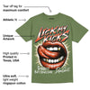 Olive Collection DopeSkill Olive T-shirt Lick My Kicks Graphic