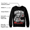 "Black/White" 1s DopeSkill Sweatshirt  Sick Bear Graphic