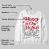 Bugs Bunny 8s DopeSkill Sweatshirt Money Is Our Motive Typo Graphic