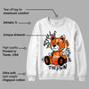 Orange Black White DopeSkill Sweatshirt Smile Through The Pain Graphic