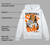 Orange Black White DopeSkill Hoodie Sweatshirt Stay It Busy Graphic