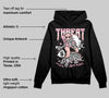 Stars Court White/Pink DopeSkill Hoodie Sweatshirt Threat Graphic