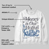 Flint Grey 9s DopeSkill Sweatshirt Money Is Our Motive Typo Graphic