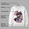 Burgundy 5s DopeSkill Sweatshirt Smile Through The Pain Graphic