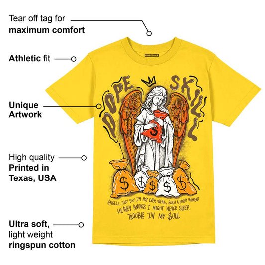 Yellow Ochre 6s DopeSkill Yellow T-shirt Angels Graphic