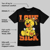 Black Tour Yellow AJ 4 Thunder DopeSkill T-Shirt Love Sick Graphic