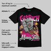 Rick RO Pink Leather Sneakers DopeSkill T-Shirt Get Rich Graphic