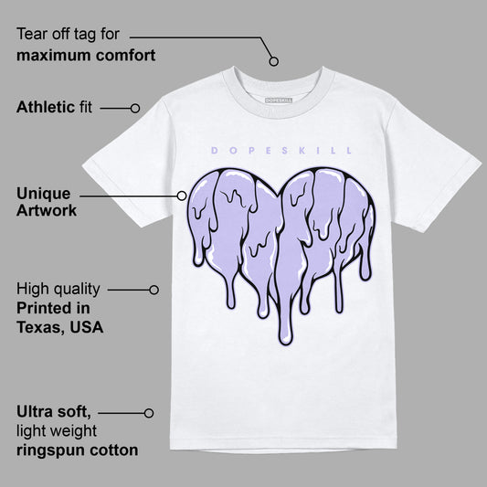 AJ 11 Low Pure Violet DopeSkill T-Shirt Slime Drip Heart Graphic