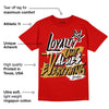 Red Collection DopeSkill Red T-shirt LOVE Graphic