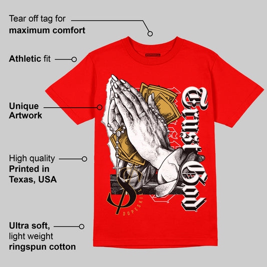 Red Collection DopeSkill Red T-shirt Trust God Graphic