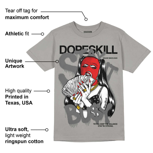 Grey Collection DopeSkill Grey T-shirt Stay It Busy Graphic