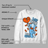 Dunk Low Futura University Blue DopeSkill Sweatshirt Love Sick Graphic