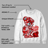 Red Cement 4S DopeSkill Sweatshirt Broken Heart Graphic