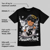 Leather Curb Sneakers White Anthracite DopeSkill T-Shirt Heaven Sent Graphic