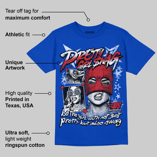 Blueberry 12s DopeSkill Royal T-shirt Pretty Girl Swag Graphic