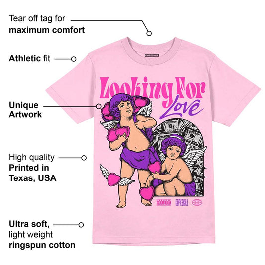 Pink Collection DopeSkill Pink T-shirt Looking For Love Graphic